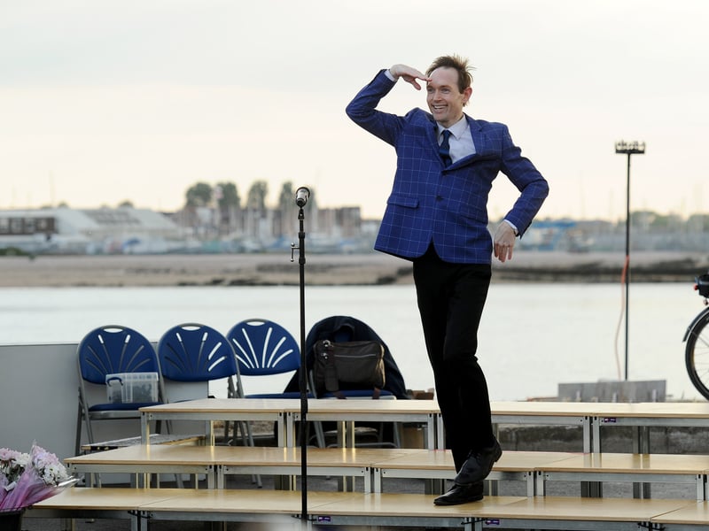 VE Day 80th anniversary commemorations took place at The Ferryboat Inn, Hayling Island. 

Pictured: The Sailors Hornpipe being performed

Picture: Sarah Standing (080525-6361) 