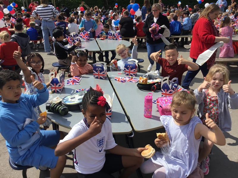 Ark Ayrton Primary Academy has celebrated VE Day with an afternoon tea-style lunch on the playground. During the day pupils also had a special VE Day assembly. 