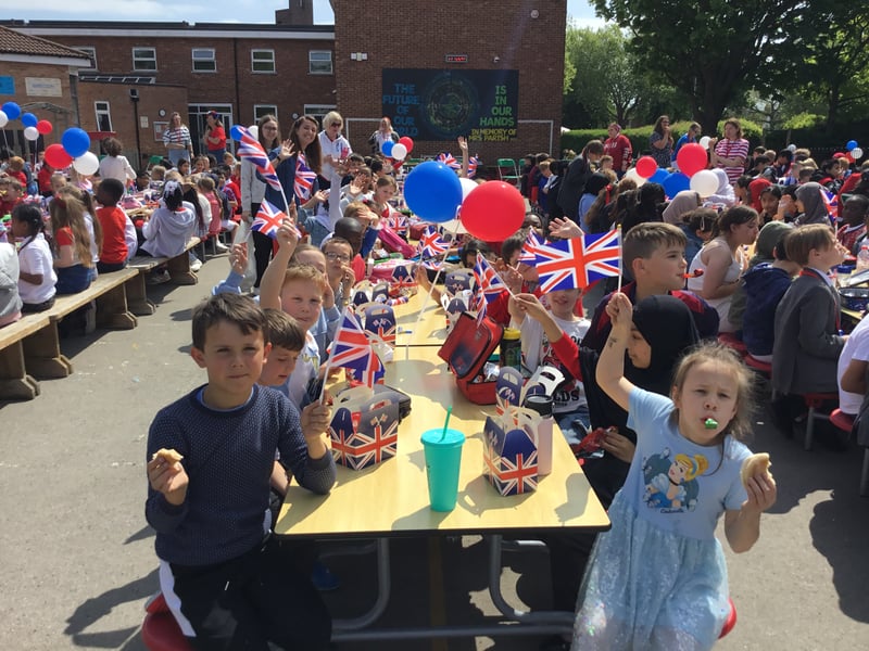 Ark Ayrton Primary Academy has celebrated VE Day with an afternoon tea-style lunch on the playground. During the day pupils also had a special VE Day assembly. 