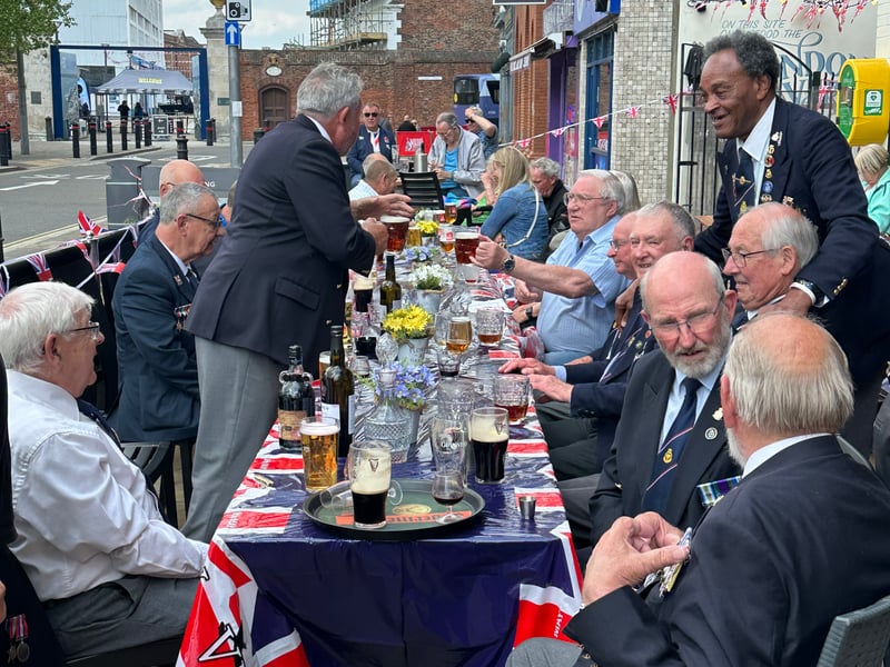 The Ship Anson welcomed veterans from HMS Tiger and HMS Ganges to celebrate VE Day 80.