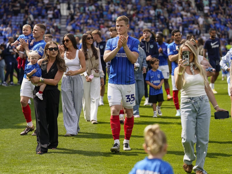 Absolute warrior with his position as firm favourite testament to his influence since arriving from Bristol City in January. No exaggeration to say it could have been a very different outcome for Pompey this season without Atkinson, underlined by the fact his side lost one of the 11 games he started after January's win over Middlesbrough. A ferocious competitor who put his body on the line memorably with two-goal heroics in key Derby County draw. Sign him up!