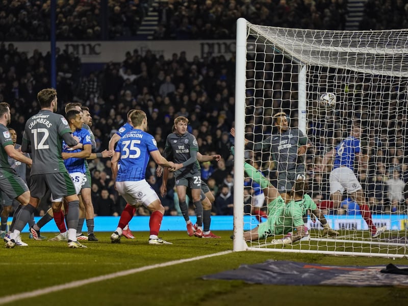 Conor Shaughnessy hits the back of the net against Cardiff in February