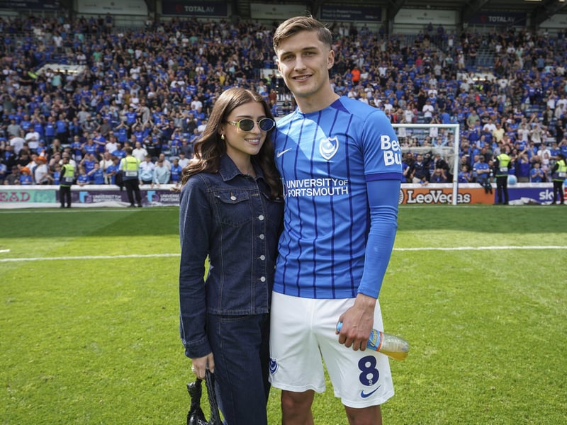 West Ham loanee Freddie Potts after his final Pompey game of his loan stay against Hull City