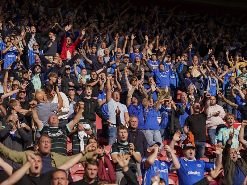 1,664 Pompey fans made the long trip to Middlesbrough.