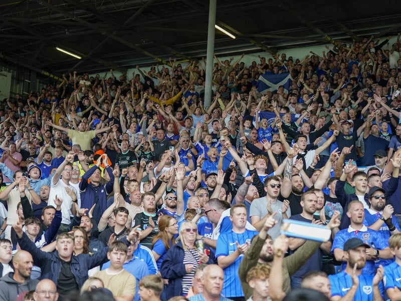 Pompey fans have travelled across the country in their numbers backing the Blues this season.