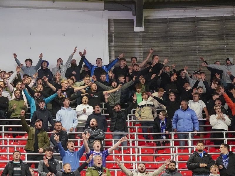 Despite the thrashing, Pompey fans were singing right until the end.