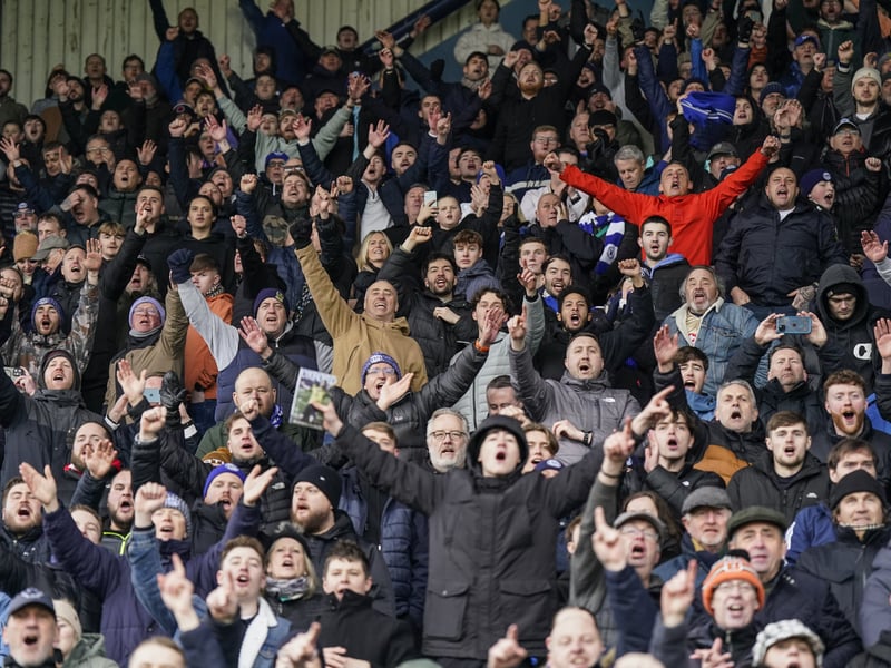 1,479 supporters watched the Blues win for just the second time on the road.