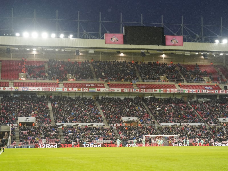Pompey were backed by 1,069 fans at the Stadium of Light.