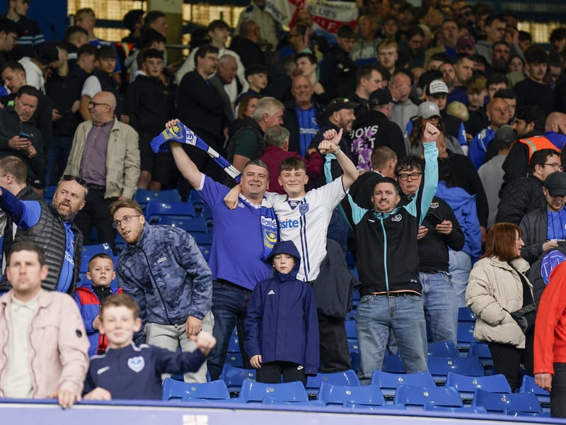 All smiles as Pompey's final away game ended on a positive.