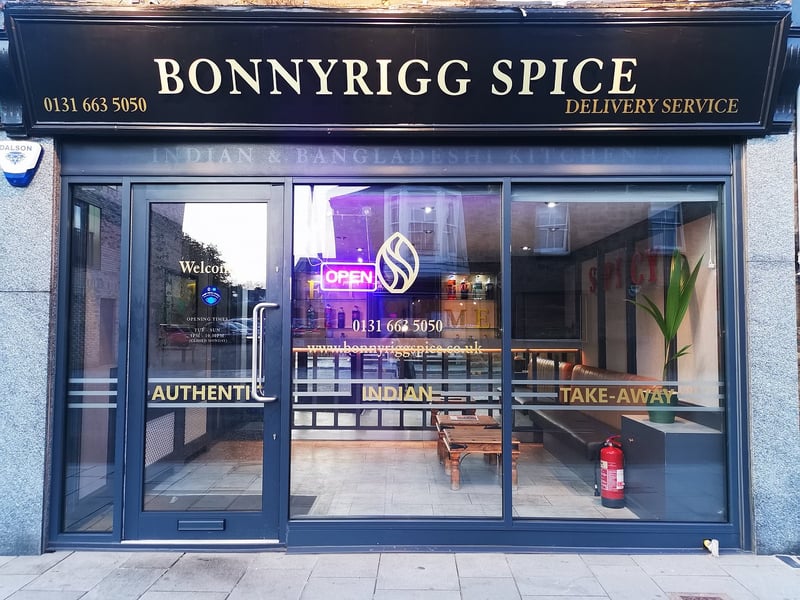 Bonnyrigg Spice in Bonnyrigg has a 4.8* rating from 17 reviews. A Tripadvisor reviewer said: “The food was delicious and full of lovely flavours. I got a korma rice and nan bread with veggie pakoras and would recommend to anyone who wants to try.”