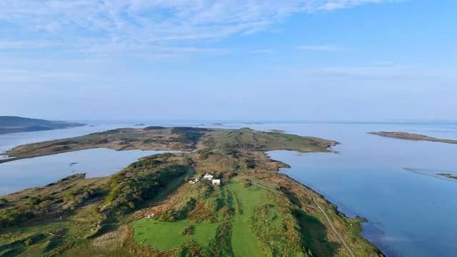 As part of the Ulva peninsula and the Isle of Danna estate, on the market in one lot is a three bedroom home, over 400 acres, outbuildings, loch frontage, a beach and two small islands.