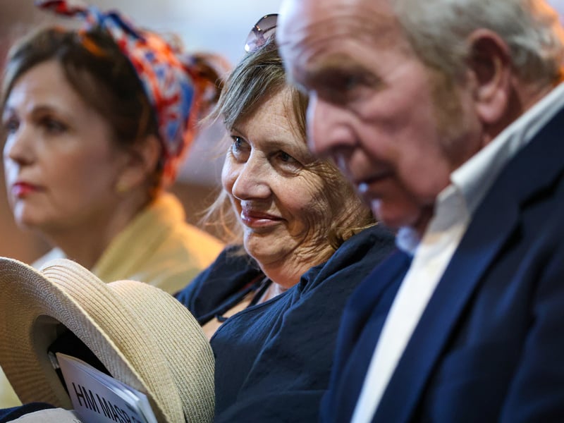 The Portsmouth Historic Dockyard hosted a VE day event  where veterans were interviewed about their wartime memories. 

Pictured: Members of the audience listen to the stories

Picture: Chris Moorhouse (100525-33)