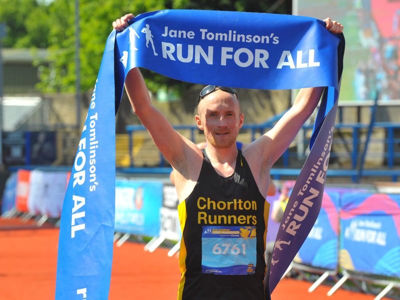 Tom Charles was the winner of the men's marathon.