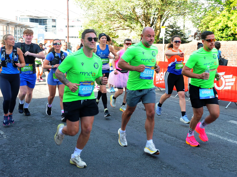 The city was transformed into a sea of colour as runners descended on the 26.2-mile route.