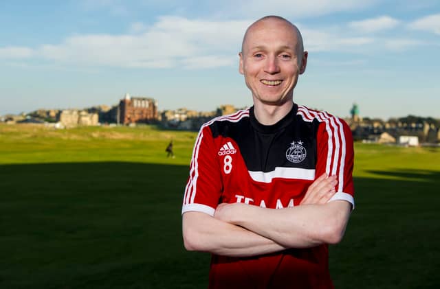 The former Manchester City midfielder was McInnes' first Dons signing and arrived from Dundee United after spells at Celtic and Middlesbrough. He spent three years at Pittodrie before returning to Tannadice in 2016.