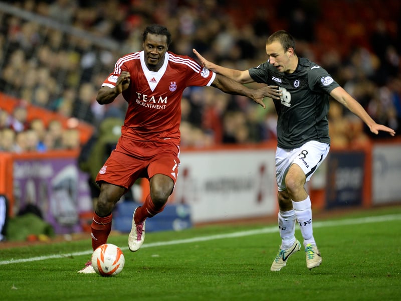 The EFL journeyman spent just one season at Pittodrie where he scored three goals in 20 appearances before returning to England's lower leagues with Stevenage.