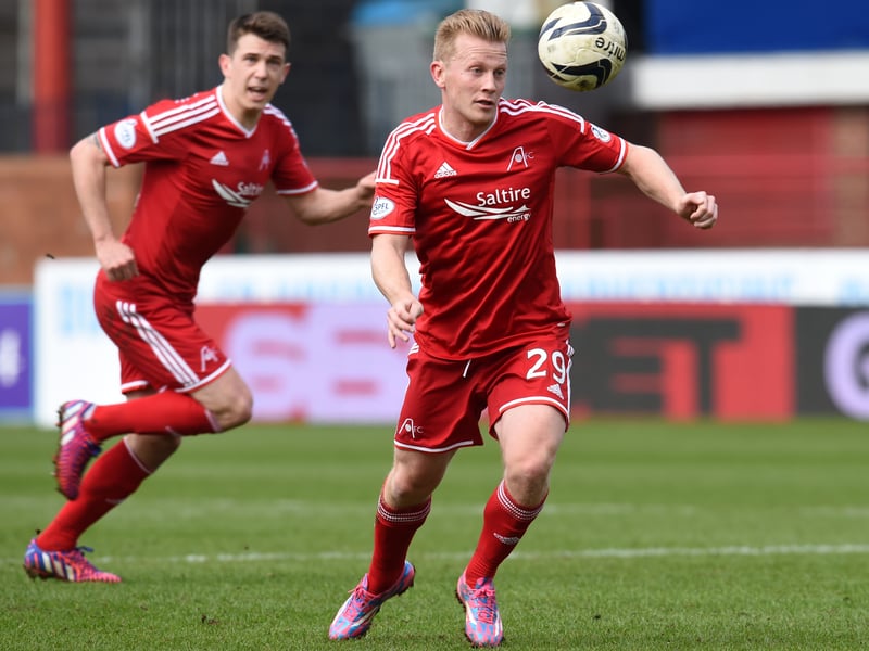 The former Hearts favourite joined Aberdeen between transfer windows in March 2015 on a short term deal after leaving Huston Dynamo of the MLS. He made just one first team appearance for the club.