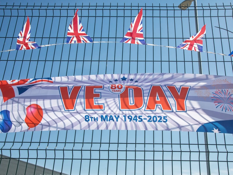 Waterlooville was flying the flag for VE Day