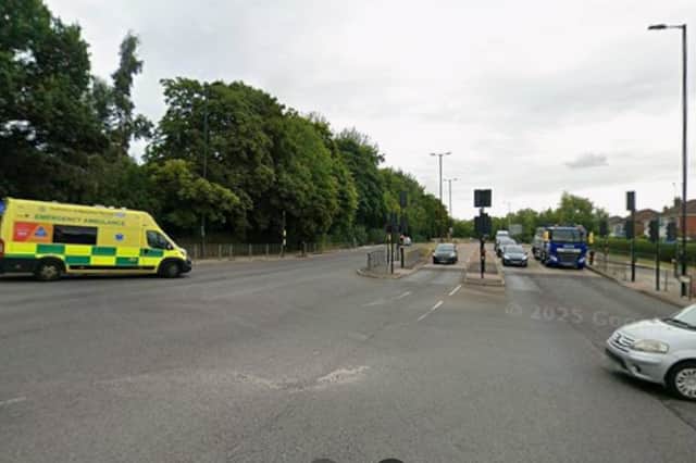 Casualty taken to hospital after crash closes major road