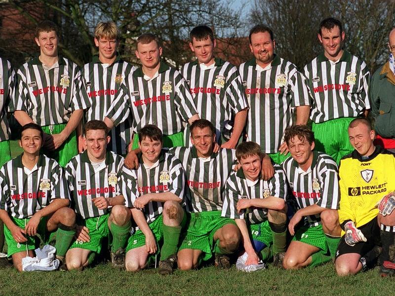 Middleton Arms pictured in December 1997. Back row, from left, are Craig Priestley, Martin Ellis, Gary Boyes, James Cunningham, Steve Quigley, Julian Vollans and David Bills. Front row, from left, are Johnny Valente, Russell Bradley, Shane Hammill, David Meeson, Roger Daniel Craig Ballantyne and Paul Bills.