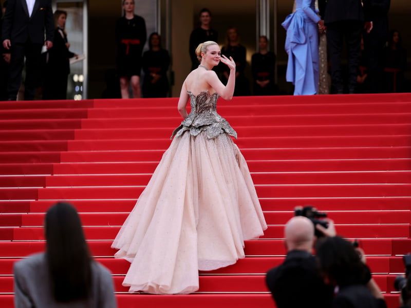 Best Dressed: Elle Fanning looked super chic in an Alexander McQueen gown