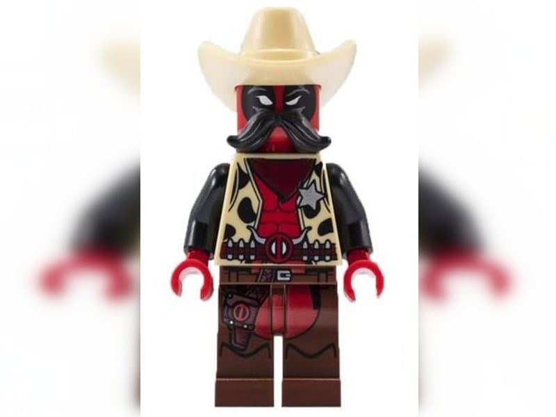 This minifigure sh520 is a variant of the Marvel Comics character Deadpool. It was part of the LEGO Sheriff Deadpool set available exclusively at the 2018 San Diego Comic-Con. It is worth an estimated £1,224.11, according to BrickEconomy.com.