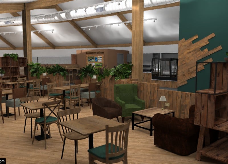 A brand new 100 seater cafe will be opening at Marwell Wildlife next week. The cafe is part of the biggest investments at Marwell in 20 years. 
