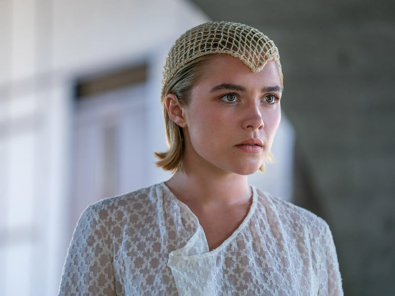 Florence Pugh plays Princess Irulan in the second part of Denis Villenauve's head-spinnning sci-fi epic adaptation of Frank Herbert's 'Dune' novels. It follows Paul Atreides, played by Timothee Chalamet, as he wages war against House Harkonnen. Since its release in 2023 it has attracted 92 per cent positive reviews on Rotten Tomatoes.