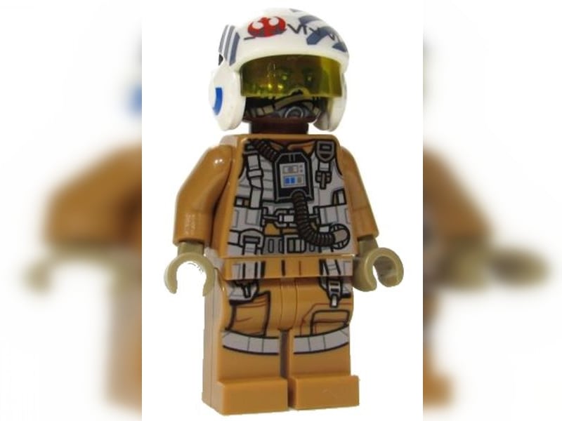 This version of the Finch Dallow pilot minigure sw1005 is exclusive to the LEGO Resistance Bomber (Finch Dallow) set 75188-2, first introduced in 2018. The Star Wars minifigure is particularly rare due to the late addition of the character to the set, with only a small number containing this specific minifigure. It is worth an estimated £1,062.37, according to BrickEconomy.com.