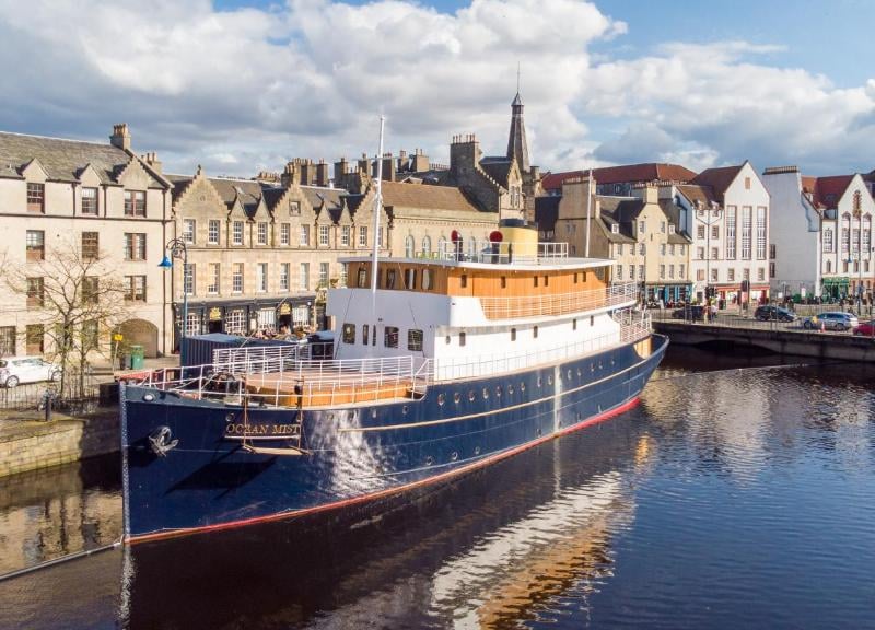 Hotels don't come much quirkier than the Ocean Mist Leith, offering luxury soundproofed rooms on a boat docked in Edinburgh's trendy Leith area, right next to the Royal Yacht Britannia. There's a sun terrace, bar, free WiFi and a delicious buffet breakfast. It taked the final podium position, with 456 five star ratings from 478 reviews.