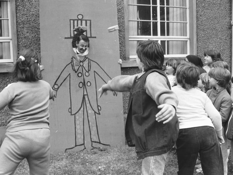 Girls from 4th Edinburgh Brownie pack threw wet sponges at the Reverend William Peat during the St Serf's summer fair in June 1978 - and they didn't hold back!