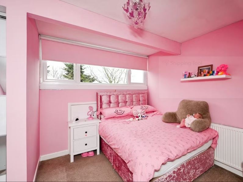 The large master bedroom