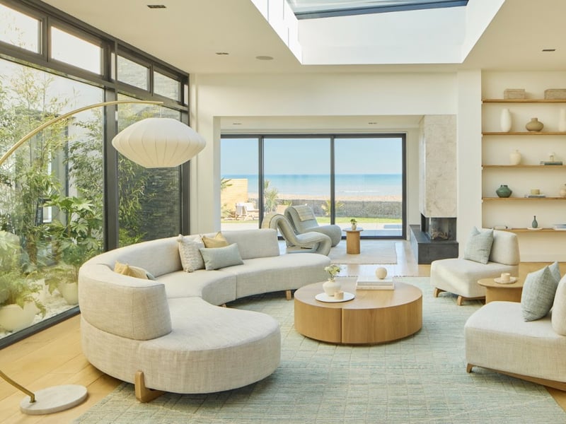 Lay back amid the elegance of the sun-drenched lounge at this £4m beachside villa, which is up for grabs in the latest Omaze prize draw