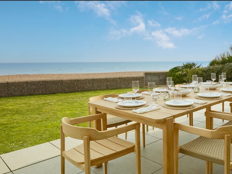 The panoramic sea view from the terrace of the £4m beachside villa, which is up for grabs in the latest Omaze prize draw