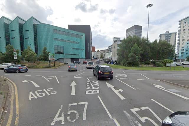 University Square, or Brook Hill roundabout, is Sheffield's most scary roundabout. There have been 23 injuries there according to figures for a five year period. Photo: Google