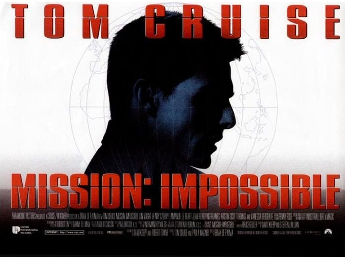 The original but, according to the critics, not the best of the series is the 1996 original, directed by Brian De Palma - it still scores a creditable 65 per cent though. Perhaps making a little too much use of the suspiciously-realistic masks for which the series was famous, it sees Hunt hunting down the people who killed his IMP team in Prague, before framing him for the murder spree. Jon Voight, Henry Czerny, Emmanuelle Béart, Jean Reno, Ving Rhames, Kristin Scott Thomas, and Vanessa Redgrave star alongside Cruise.