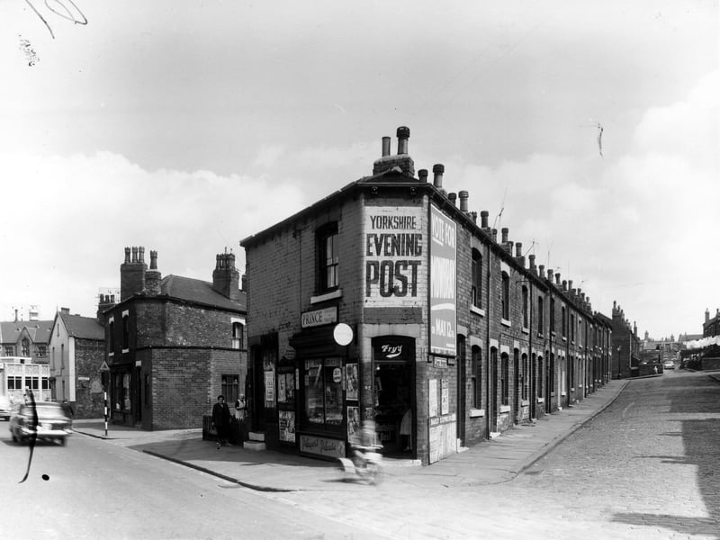 Accommodation Road is on the left of this photo from May 1960. The school which can be seen was Primrose Hill, which was across Beckett Street. Moving right, the end of East Beckett Street can be seen, then Melrose Street.