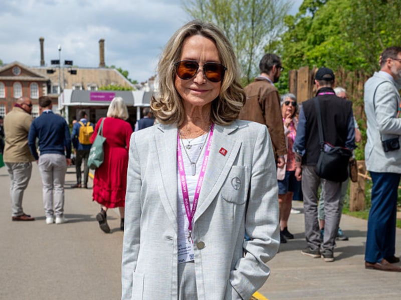Actress Felicity Kendal pictured at the 2025 Chelsea Garden Festival.