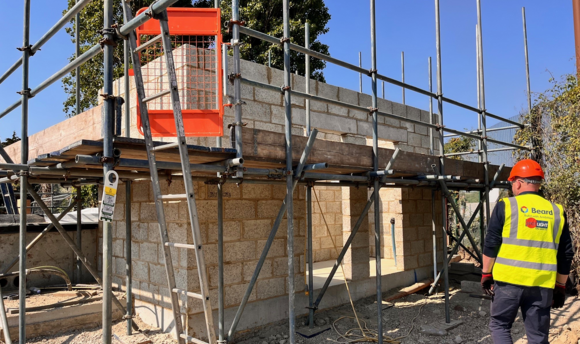 The chemical store is now taking shape at the Hilsea Lido. 
