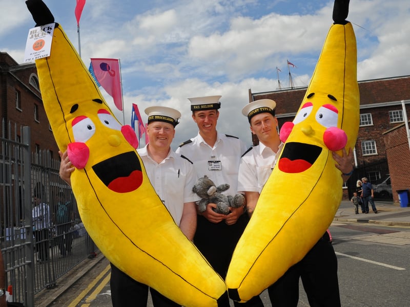 Who did not get a banana ? - (left to right) AB (MW) Lee Roberts (29), ET(WE) Tom Moore (21), and AB (SA) Robin Brain (20)