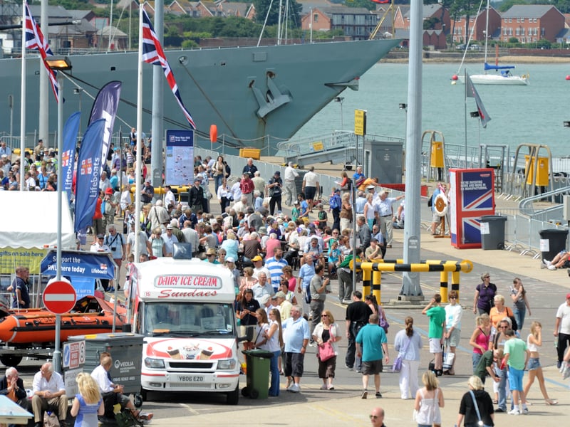 Navy Days 2010 at the Portsmouth Naval Base. Pictured is the crowd
