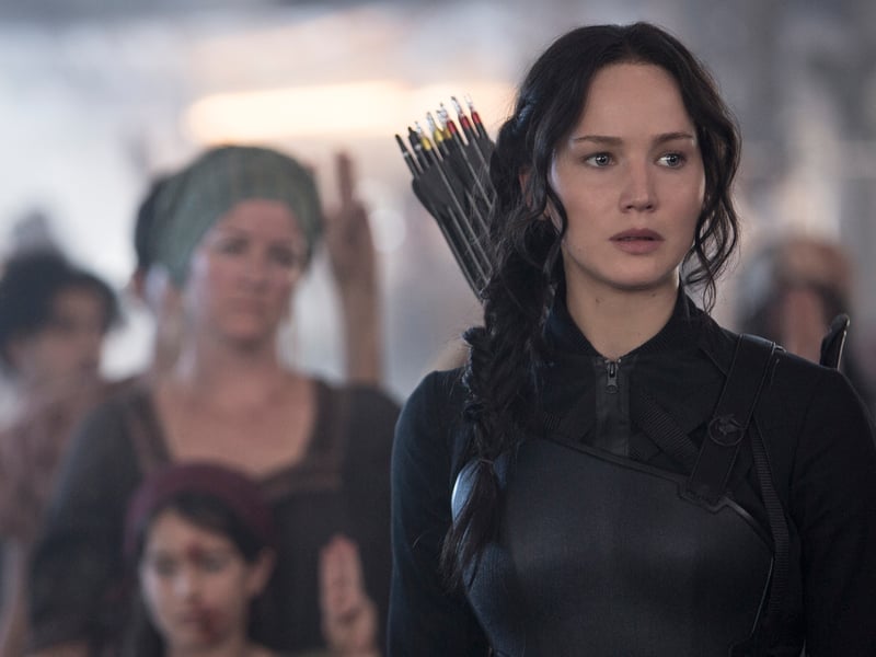 Juat missing out on a place in the top 10 Jennifer Lawrence films, with a rating of 70 per cent rating is the third of the 'Hunger Games' films - 'The Hunger Games: Mockingjay – Part 1'. It sees Katniss Everdeen join the rebel group District 13 to battle the Capitol.