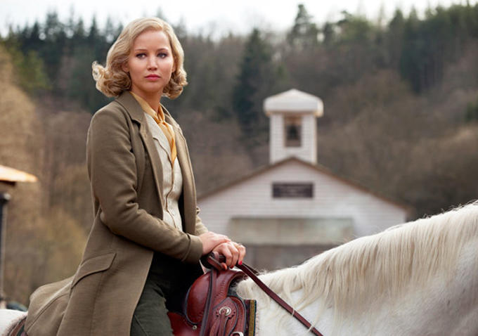 Jennifer Lawrence's winning cinematic partnership with Bradley Cooper kit the rocks with 2014's 'Serena'. It tells the story of a couple of newlyweds running a timber business in 1930s North Carolina and was a box office bomb. It rates just 17 per cent on Rotten Tomatoes.