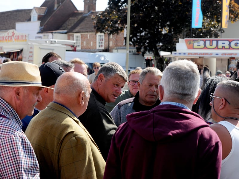 Crowds in Wickham Square. Picture: Sarah Standing (200525-7040)