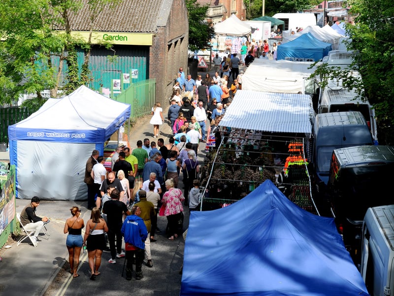 Stalls at the Wickham Horse Fair. Picture: Sarah Standing (200525-7122)