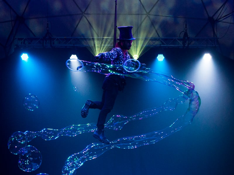 Introducing internationally acclaimed Maxwell The Bubbleologist, who makes his Edinburgh Fringe debut with The Flying Bubble Show, a mesmerizing theatrical experience that masterfully combines bubble artistry, aerial choreography, storytelling, and sensory exploration. The show will be at the Underbelly Circus Hub for the entire festival. This unique show invites audiences into a captivating, dream-like fantasy inspired by his own extraordinary journey. Maxwell The Bubbleologist: The Flying Bubble Show, at Underbelly Circus Hub – The Beauty, 3.10pm, August 2-23, excluding the 12th.