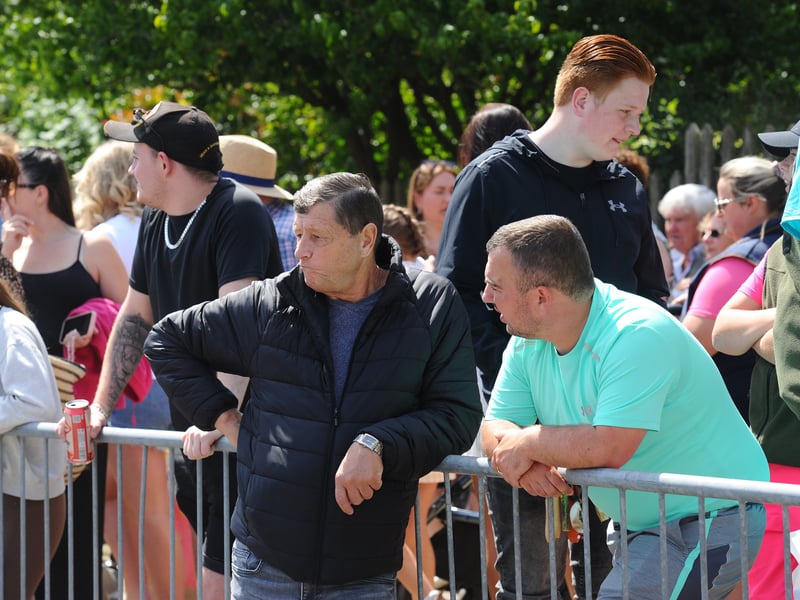 Onlookers at the horse fair. Picture: Sarah Standing (200525-7184)