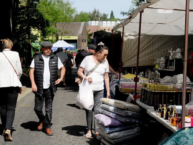 Stalls at the Wickham Horse Fair. Picture: Sarah Standing (200525-7125)