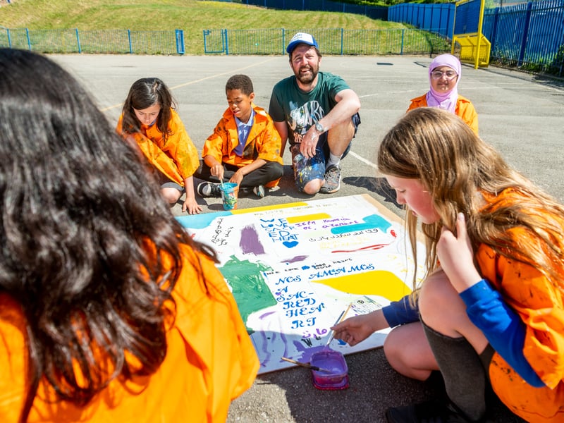 The school is hoping to continue its collaboration with Burley Banksy in the future with a project with a group of pupils that have set up their own Art business called 'Art with the boys'.