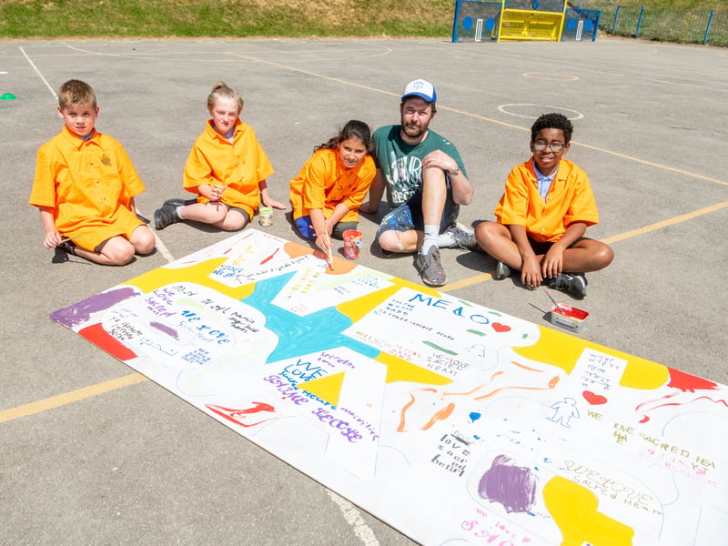 The school are hoping that, through collaboration with Andy (Banksy), that they can harness pupils enthusiasm for Art and Creative media for their futures.